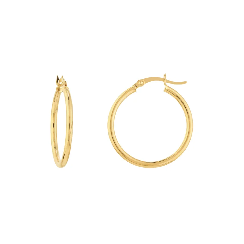High-Quality Gemstone Jewelry For Special Occasions 10K Yellow Gold 25mm Hoop Earrings High-Quality Gemstone Jewelry For Special Occasions 10K Yellow Gold 25mm Hoop Earrings