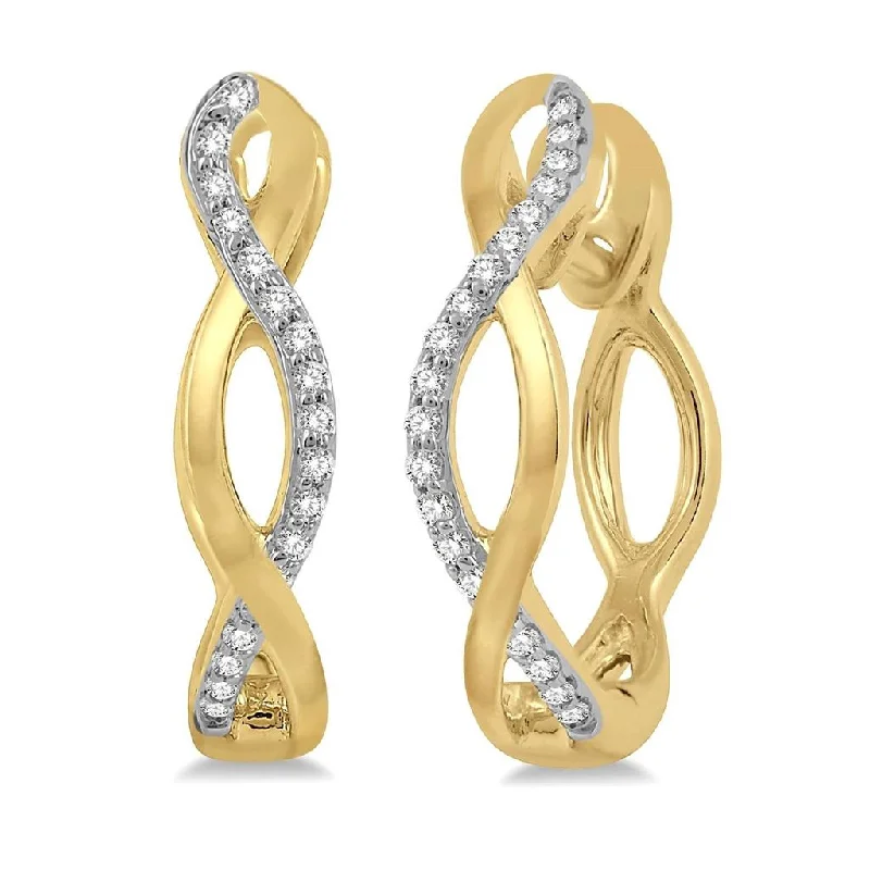 Buy More, Save More – Special Jewelry Discounts 10K Yellow Gold Diamond Twist Hoop Earrings Buy More, Save More – Special Jewelry Discounts 10K Yellow Gold Diamond Twist Hoop Earrings