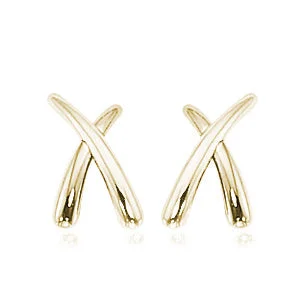 Shop Fine Jewelry With Exclusive Savings 14 Karat Yellow Gold Small "X" Earrings