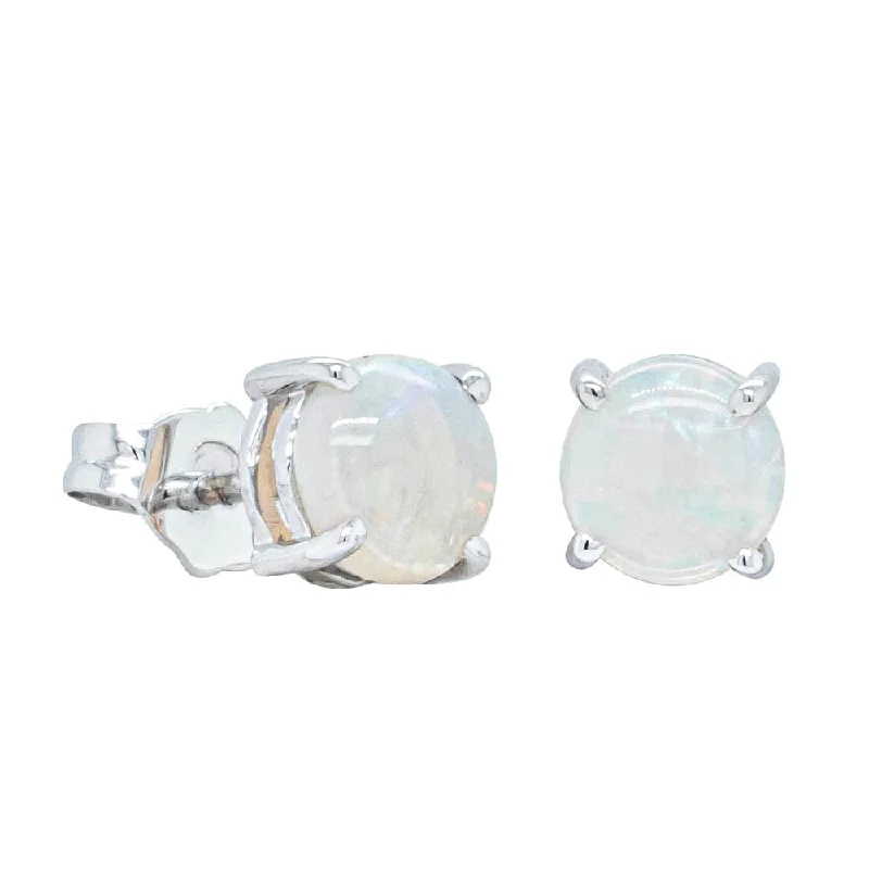 Stunning Jewelry At Even More Stunning Prices 14ct White Gold Opal Stud Earrings