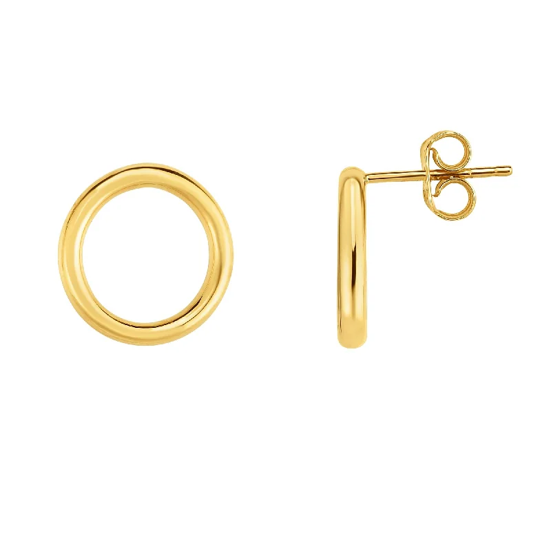 Timeless Elegance, Temporary Discounts – Act Fast 14K Gold Open Circle Stud Earring Timeless Elegance, Temporary Discounts – Act Fast 14K Gold Open Circle Stud Earring