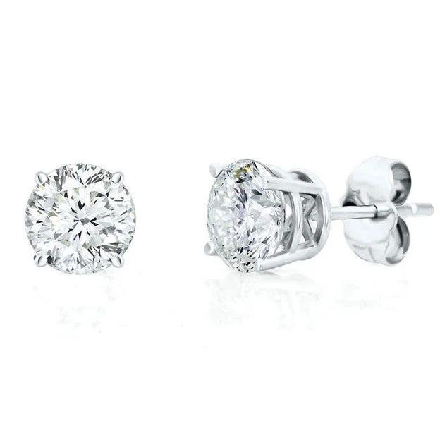 High-Quality Jewelry At A Fraction Of The Cost 14K White Gold Diamond Stud Earrings - .75ctw