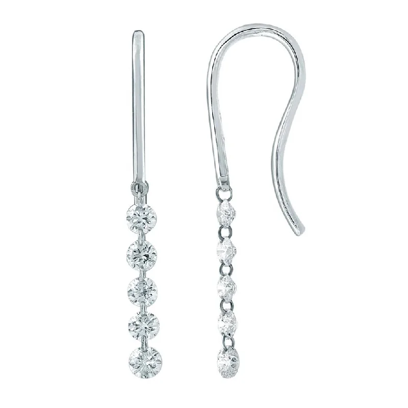 Jewelry Clearance Event – Stock Up Before It's Over 14K White Gold ‘Naked Diamonds’ Drop Earrings Jewelry Clearance Event – Stock Up Before It's Over 14K White Gold ‘Naked Diamonds’ Drop Earrings