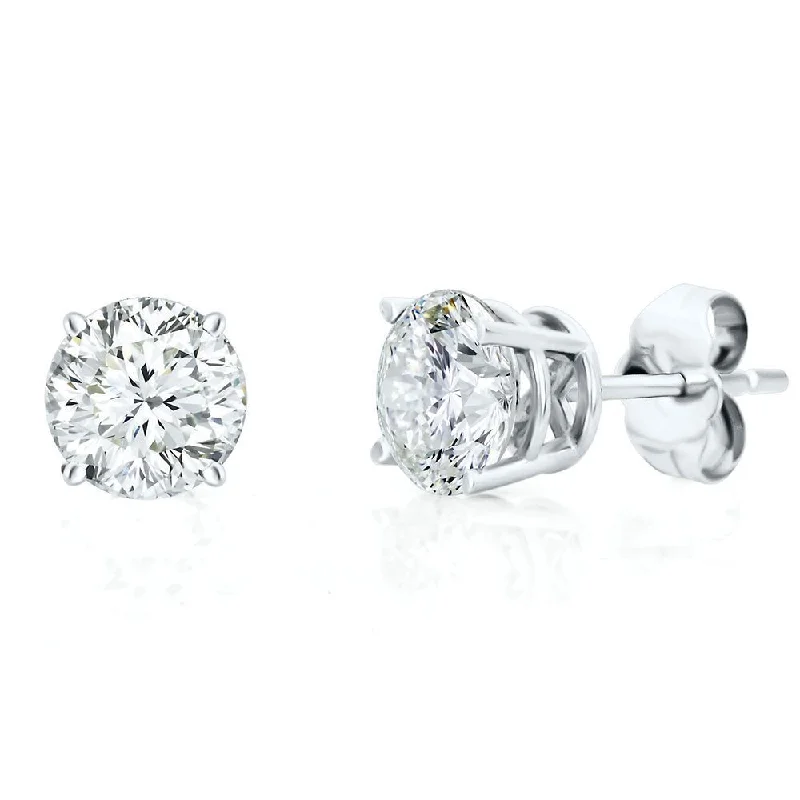 Shop Fine Jewelry With Exclusive Savings 14K White Gold Natural Diamond Stud Earrings - 1.00ctw