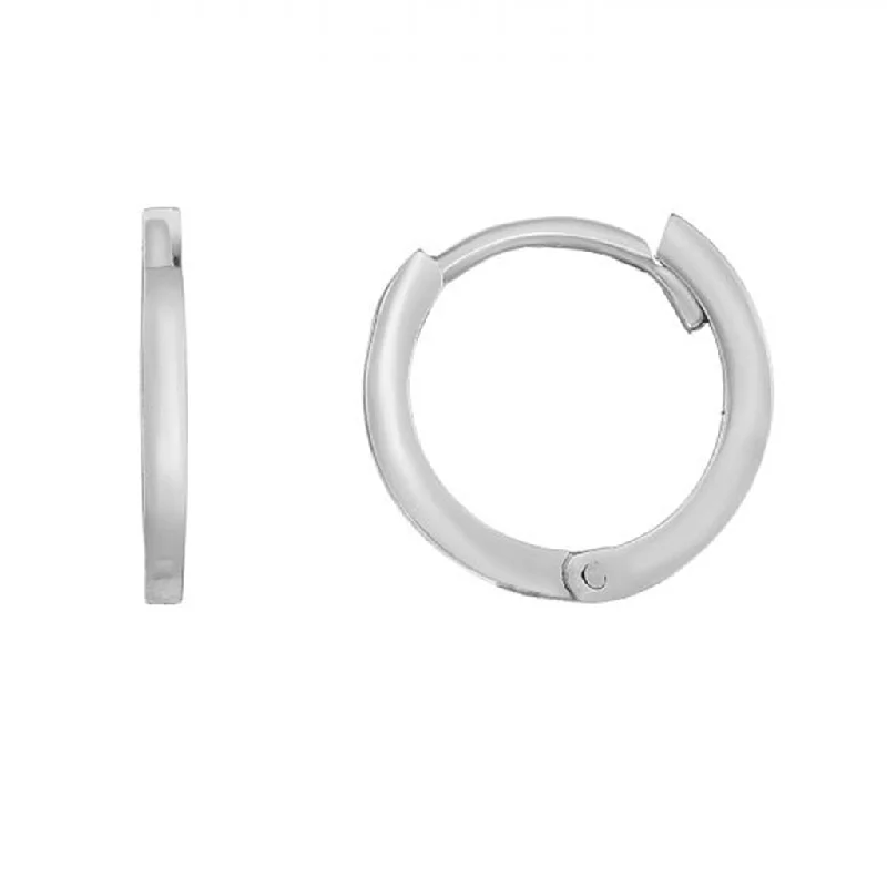 Premium Jewelry Now Available At Special Discounts 14K White Gold Thin Huggie Earring Premium Jewelry Now Available At Special Discounts 14K White Gold Thin Huggie Earring