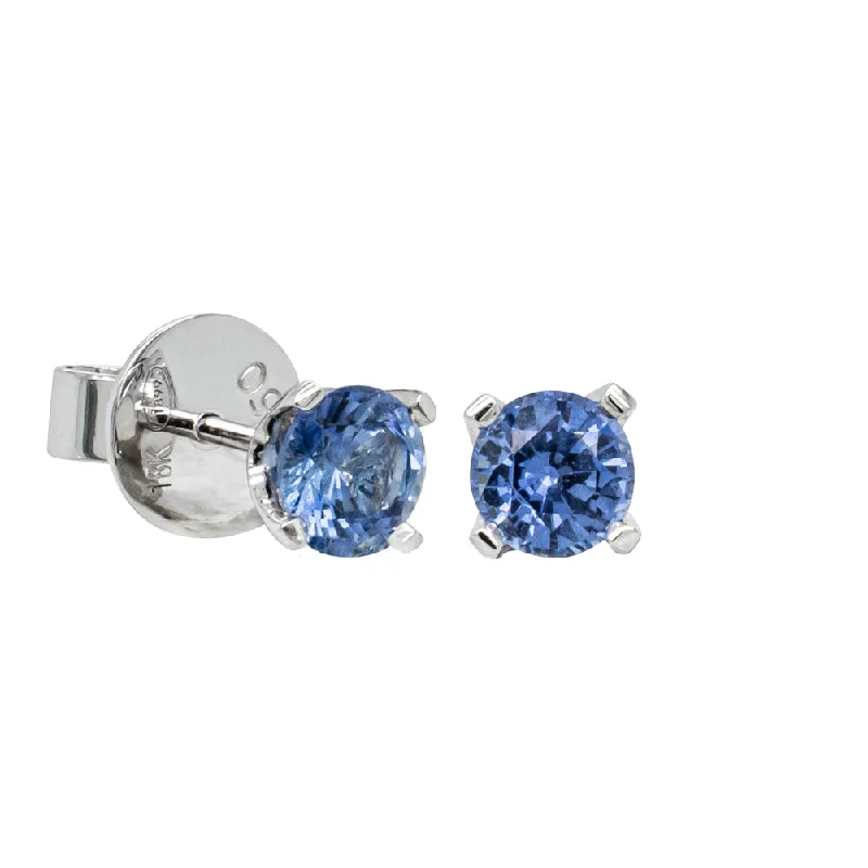 Handcrafted Jewelry Sale – Unique Designs At Low Prices 18ct White Gold 1.32ct Sapphire Blossom Stud Earrings