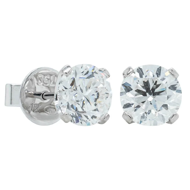 Affordable Glamour – Premium Jewelry At Special Prices 18ct White Gold 3.00ct Diamond Blossom Stud Earrings