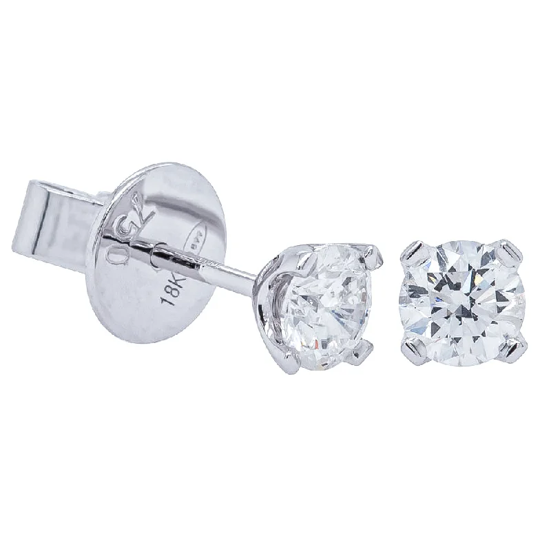 Shop Fine Jewelry With Amazing Deals 18ct White Gold .80ct Diamond Blossom Stud Earrings