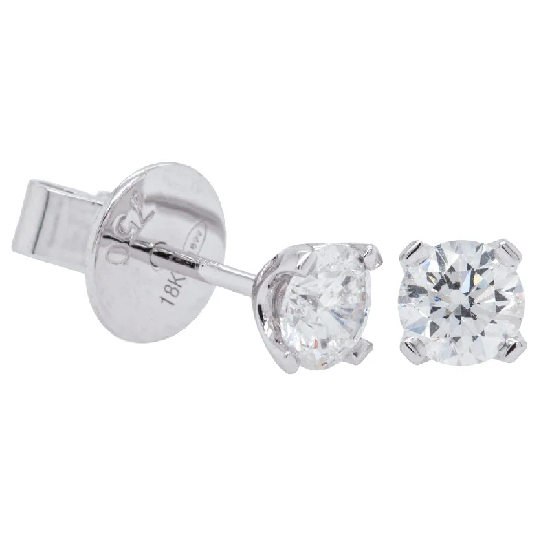 Your Dream Jewelry At Dream Prices 18ct White Gold .80ct Diamond Blossom Stud Earrings