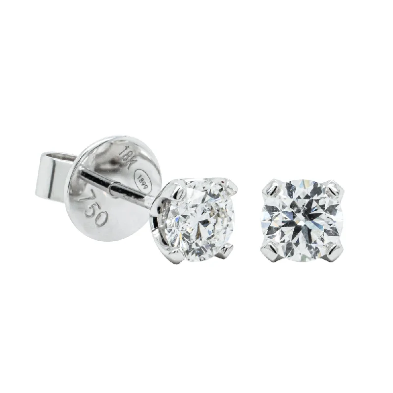 Discounted Jewelry For A Glamorous Look 18ct White Gold Diamond Blossom Stud Earrings