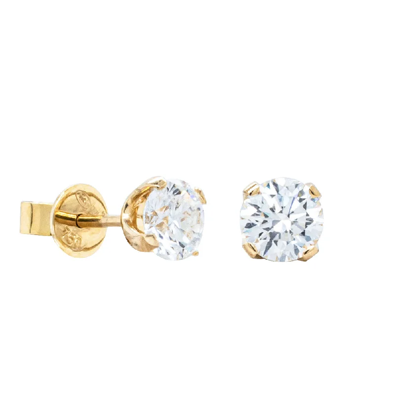 Affordable Luxury Jewelry For Every Occasion 18ct Yellow Gold 1.21ct Diamond Blossom Stud Earrings