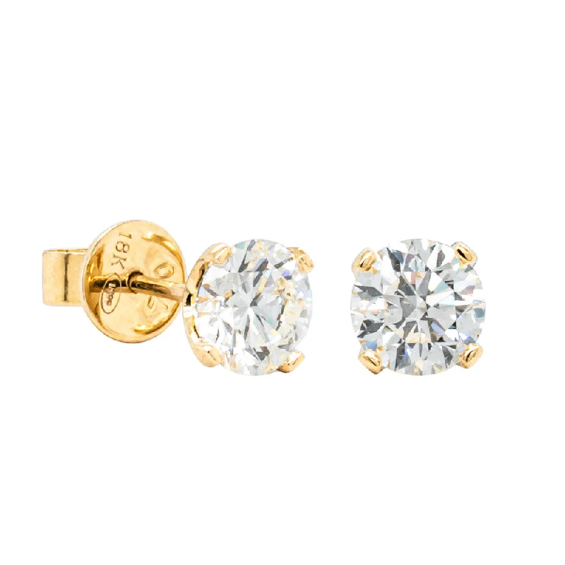 Premium Jewelry Now Available At Special Discounts 18ct Yellow Gold 2.01ct Diamond Blossom Stud Earrings