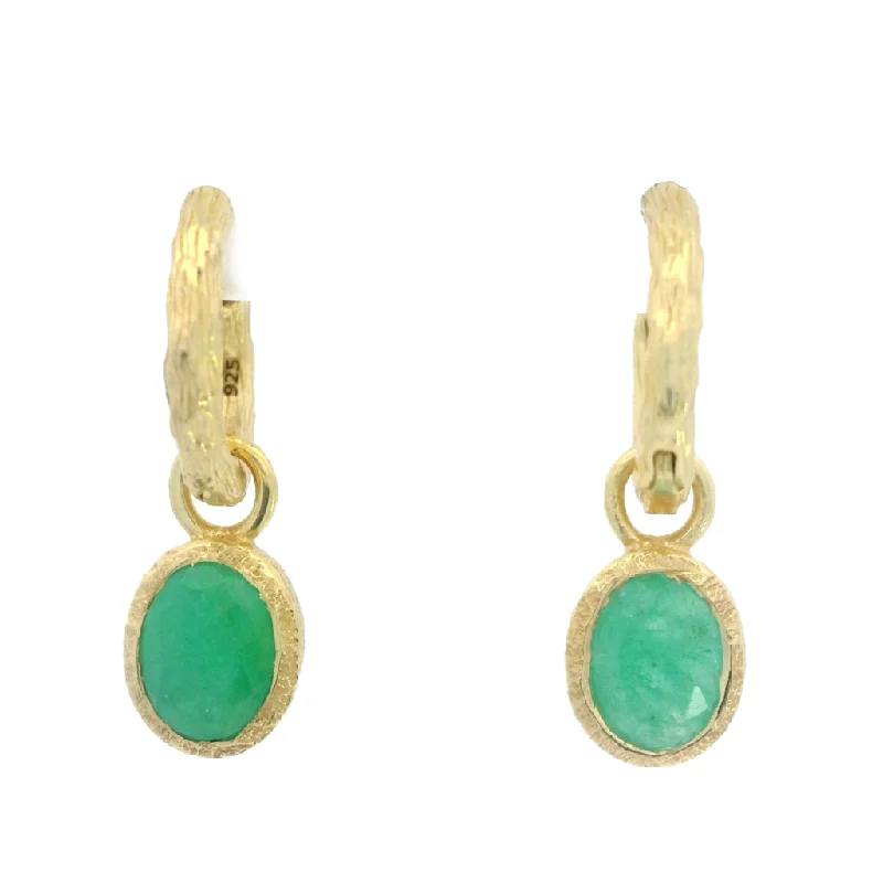 Premium Diamond Jewelry For Unforgettable Moments 18K Yellow Gold Vermeil Emerald Dangle Earrings Premium Diamond Jewelry For Unforgettable Moments 18K Yellow Gold Vermeil Emerald Dangle Earrings