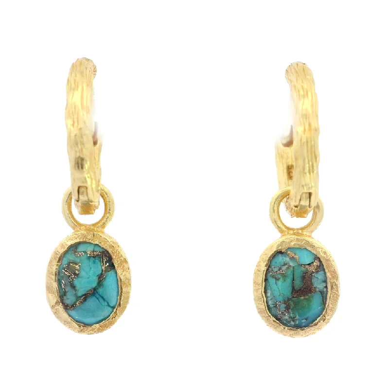 Customized Silver Jewelry For Unique Style 18K Yellow Gold Vermeil Turquoise Dangle Earrings Customized Silver Jewelry For Unique Style 18K Yellow Gold Vermeil Turquoise Dangle Earrings