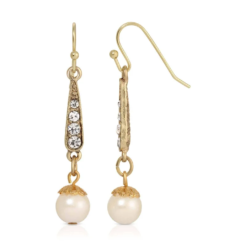 Shop Handcrafted Jewelry At Special Promotional Rates 1928 Jewelry Deco Crystal Faux Pearl Dangling Earrings Shop Handcrafted Jewelry At Special Promotional Rates 1928 Jewelry Deco Crystal Faux Pearl Dangling Earrings