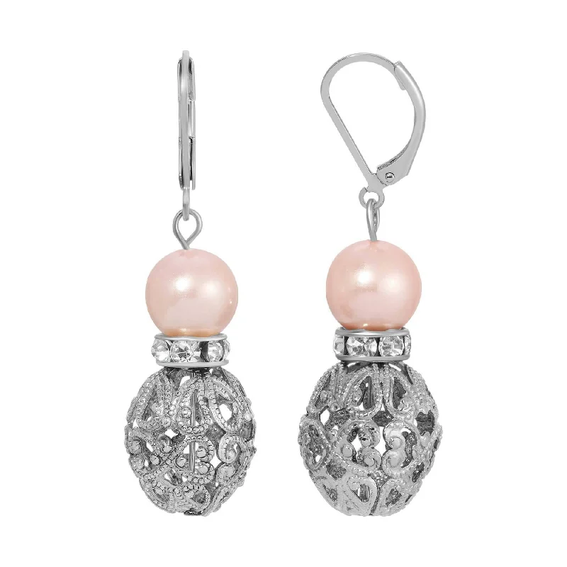 Shop Signature Jewelry Styles At Exclusive Prices 1928 Jewelry Rosabella Light Pink Faux Pearl Filigree Puff Bead Drop Earrings Shop Signature Jewelry Styles At Exclusive Prices 1928 Jewelry Rosabella Light Pink Faux Pearl Filigree Puff Bead Drop Earrings