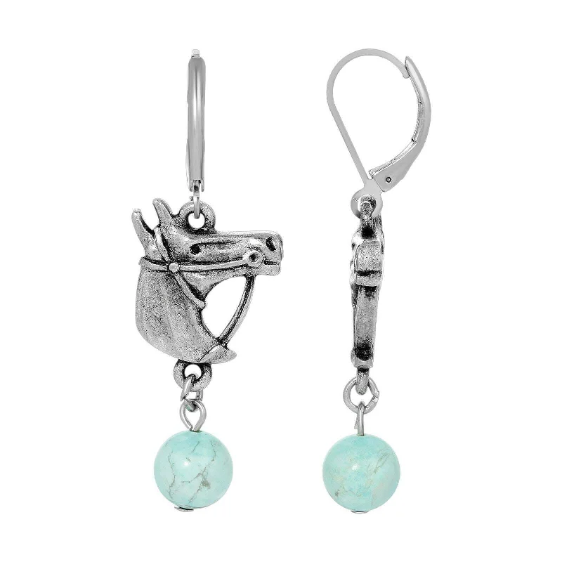 High-End Sparkle, Low-End Prices – Shop Now 1928 Jewelry Southwest Turquoise Gemstone Horse Head Dangle Earrings High-End Sparkle, Low-End Prices – Shop Now 1928 Jewelry Southwest Turquoise Gemstone Horse Head Dangle Earrings