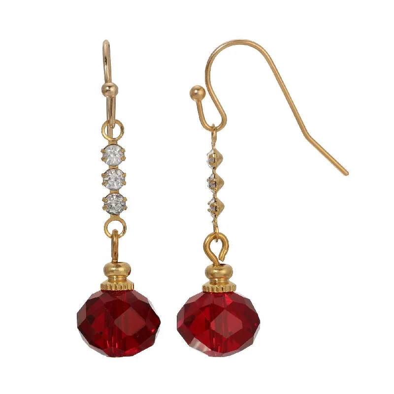 Limited-Stock Jewelry Sale – Shop Before It's Gone 1928 Jewelry Trio Rhinestone & Glass Bead Dangling Earrings