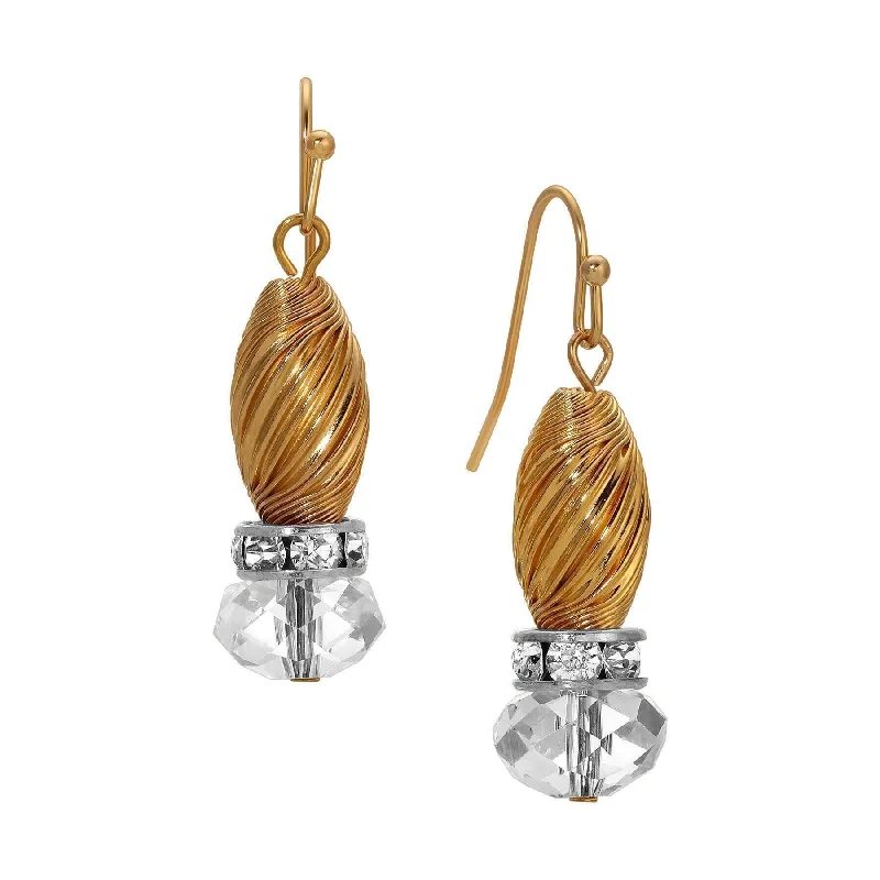 Timeless Jewelry At Special Discount Rates 1928 Jewelry Whirlwind Gold & Glass Crystal Bead Drop Earrings Timeless Jewelry At Special Discount Rates 1928 Jewelry Whirlwind Gold & Glass Crystal Bead Drop Earrings