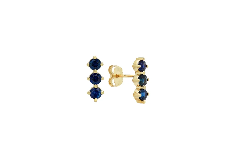 Luxury Jewelry Clearance – Shop Premium Styles Now 3 Sapphire Stud Earrings