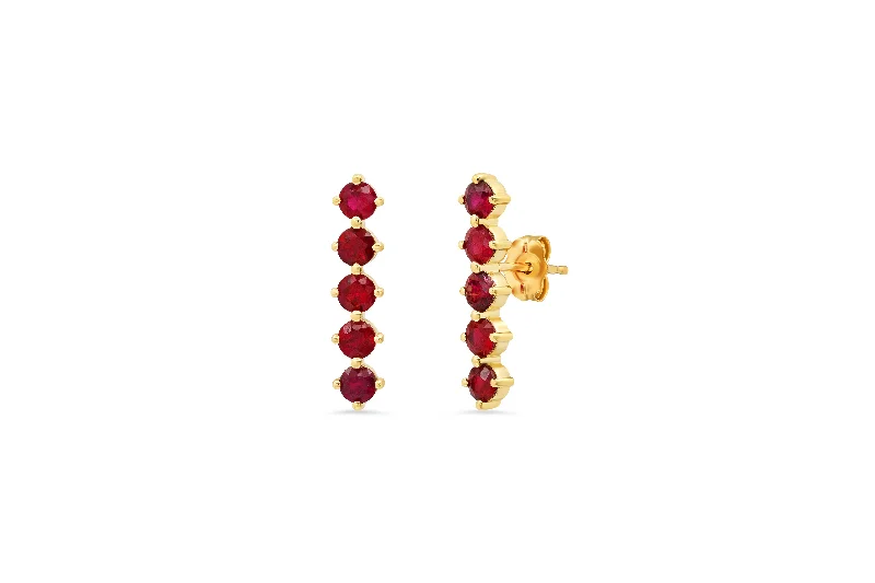 Unique Jewelry For Less – Shop The Sale Now 5 Ruby Stud Earrings