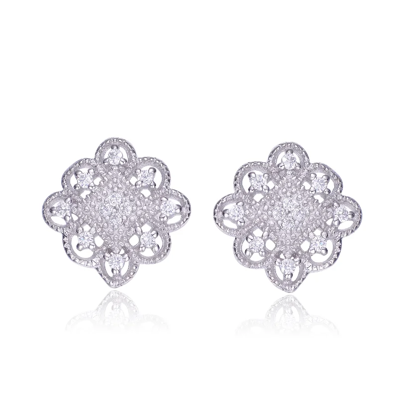 Clearance Sale On High-End Jewelry Collections Juliette Floral Stud Earrings