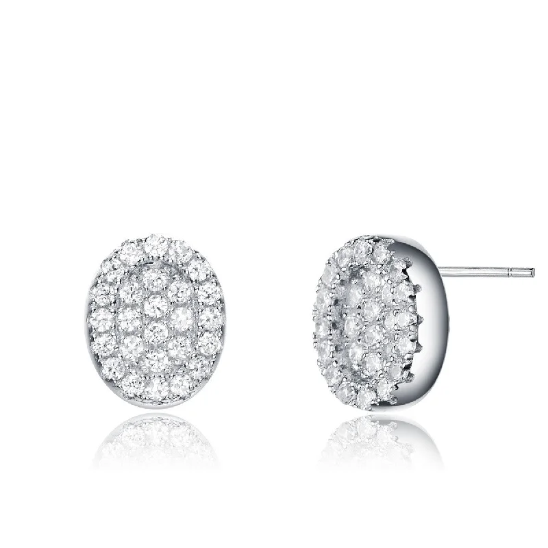 Best-Selling Jewelry Now Available At Special Deals La Roche Pave Oval Stud Earrings