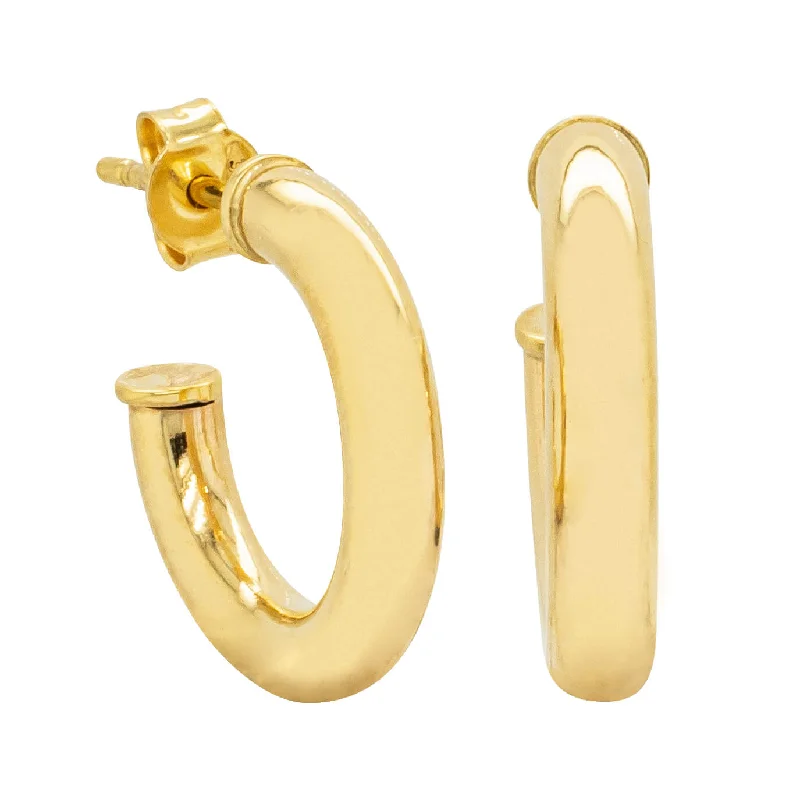 Seasonal Jewelry Sale – Upgrade Your Collection 9ct Yellow Gold Hoop Stud Earrings