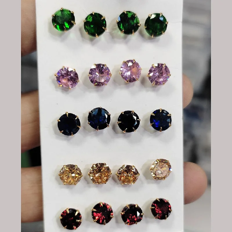 High-End Sparkle, Low-End Prices – Shop Now Aamrapali Crystal Stone Stud Earrings