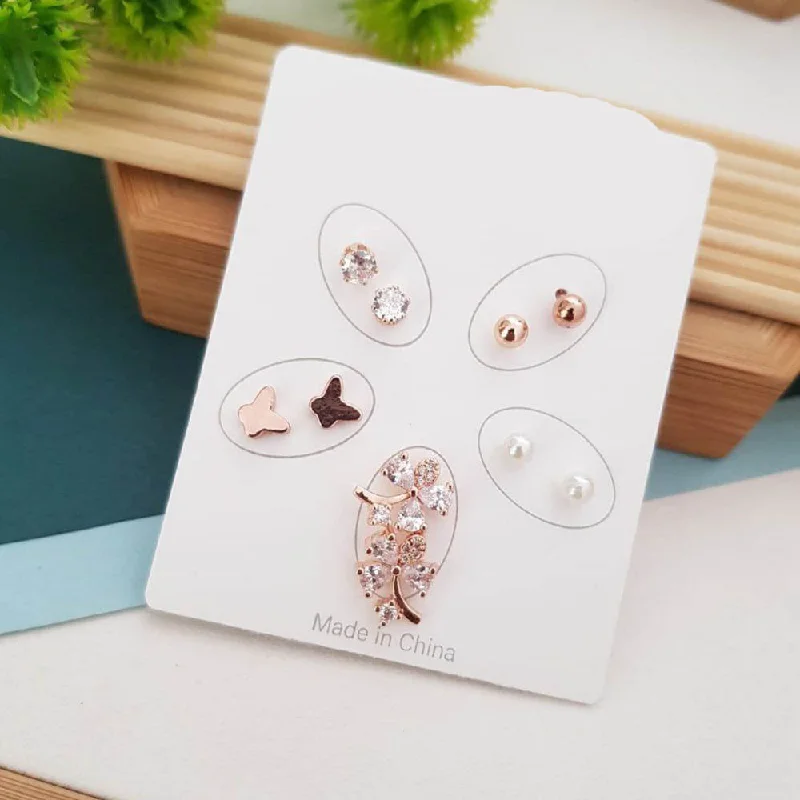 Unmissable Jewelry Discounts – Elevate Your Look For Less Aamrapali Korean Style Stud Earrings Combo