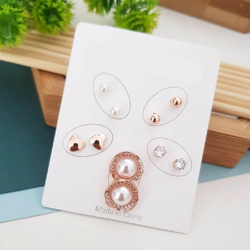 Chic And Stylish Jewelry At Discounted Prices Aamrapali Korean Style Stud Earrings Combo