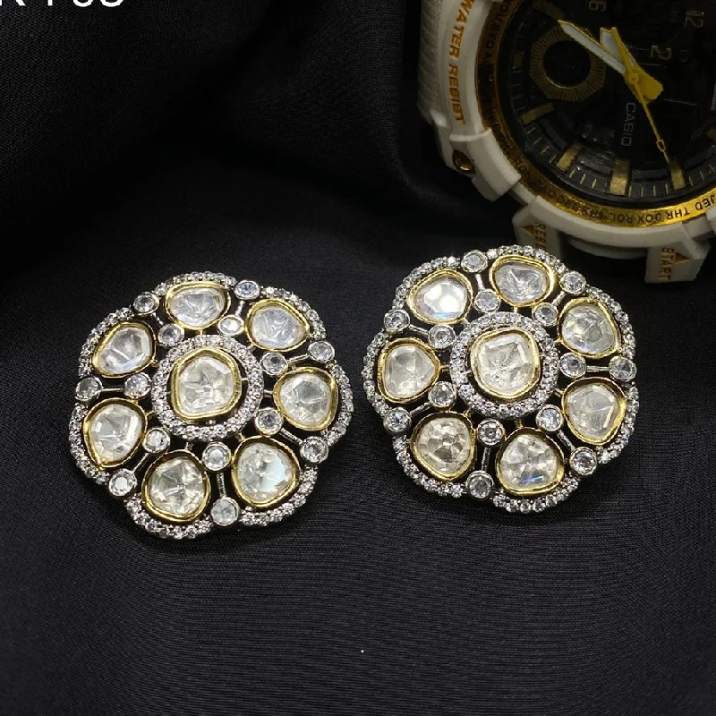 Affordable Luxury Jewelry – Style At A Great Price Amoliya Jewels Brass Kundan Stud Earrings