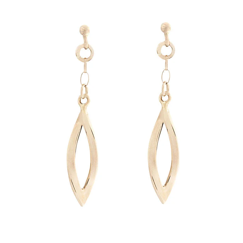 Unique Jewelry Designs Now At Discounted Rates 14 Karat Yellow Gold Open Marquise Drop Earring Unique Jewelry Designs Now At Discounted Rates 14 Karat Yellow Gold Open Marquise Drop Earring