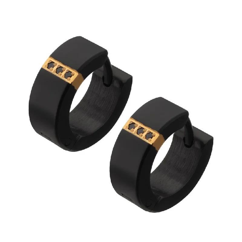 Best Jewelry Sale Prices – Limited-Time Offer Black IP Steel Matte Finish Kraken Huggie Earrings With 1mm Genuine Black Sapphire Gem Best Jewelry Sale Prices – Limited-Time Offer Black IP Steel Matte Finish Kraken Huggie Earrings With 1mm Genuine Black Sapphire Gem