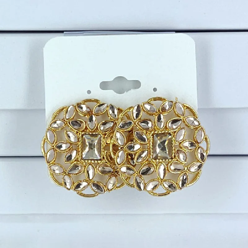 Jewelry Sale Alert – Shop Timeless Elegance Today Corbeda Fashion Gold Plated Crystal Stone Stud Earrings