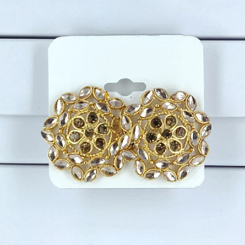 Shop Jewelry That Shines Without The High Price Corbeda Fashion Gold Plated Crystal Stone Stud Earrings