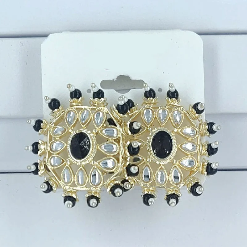 Grab Your Favorite Jewelry At The Lowest Prices Corbeda Fashion Gold Plated Kundan Stone Stud Earrings