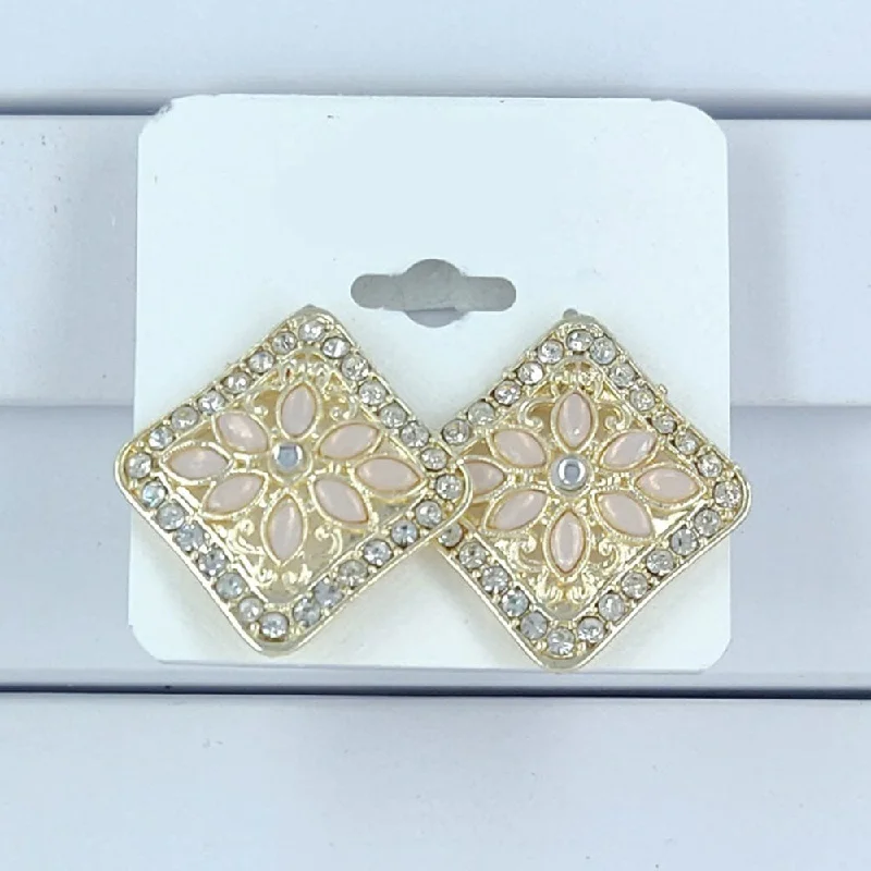 Stunning Jewelry At A Fraction Of The Price Corbeda Fashion Gold Plated Stud Earrings