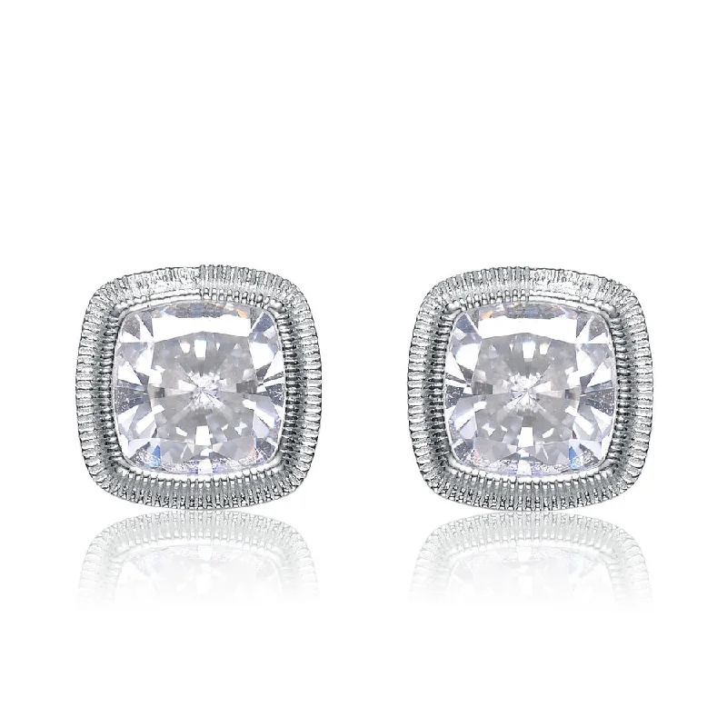 Exclusive Gemstone Jewelry Markdowns – Shop Now Monique Square Stud Earrings