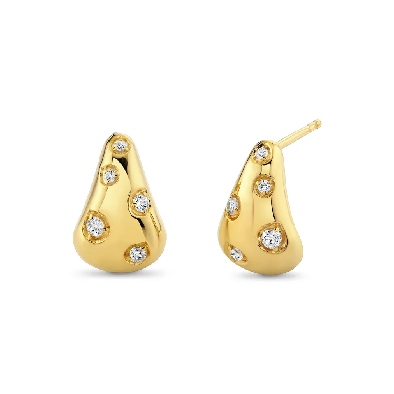 Shine Without Limits – Jewelry Sale Happening Now 14K Yellow Gold Pear Shape Flush Set Diamond Earrings Shine Without Limits – Jewelry Sale Happening Now 14K Yellow Gold Pear Shape Flush Set Diamond Earrings