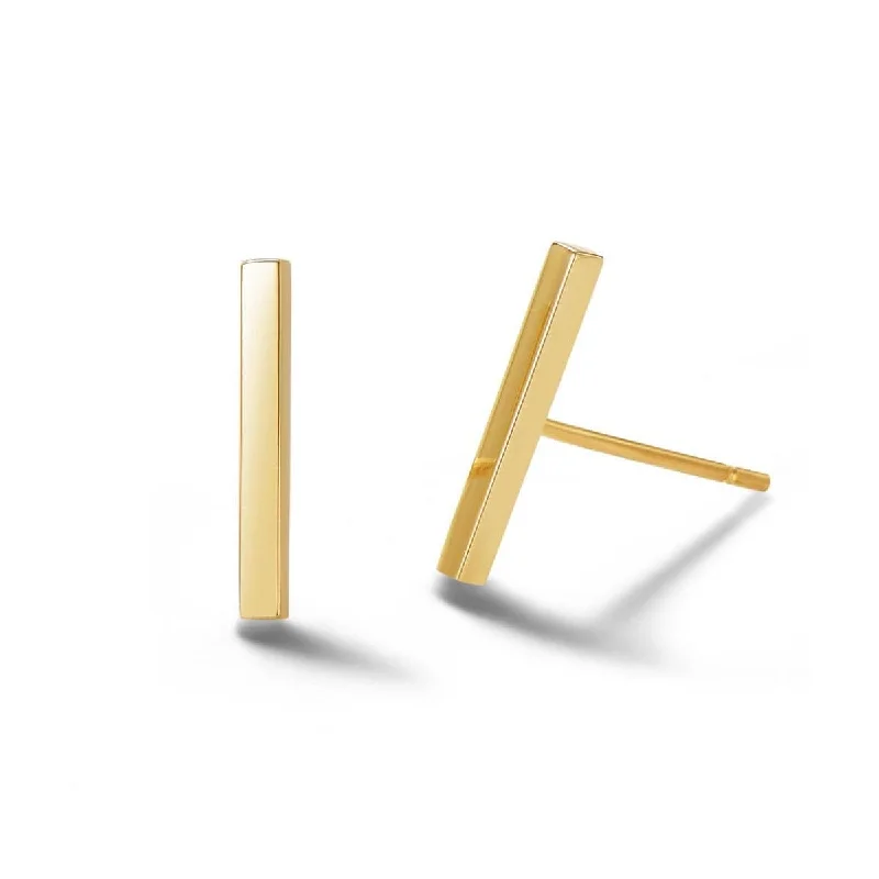 Luxury Meets Affordability – Jewelry Sale Live Now FANCIME Chime Bar 14K Yellow Gold Stud Earrings