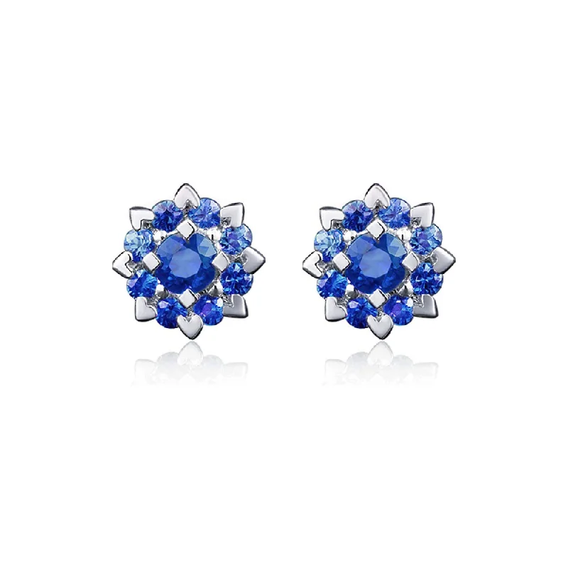 Exclusive Jewelry Sale – Limited-Time Discounts FANCIME Cluster Flower 14k White Gold Stud Earrings