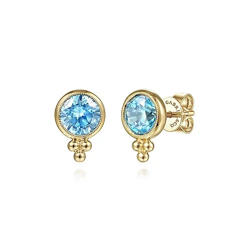 Save On Luxury Jewelry Pieces – Limited-Time Offers Gabriel & Co. Blue topaz Stud Earrings