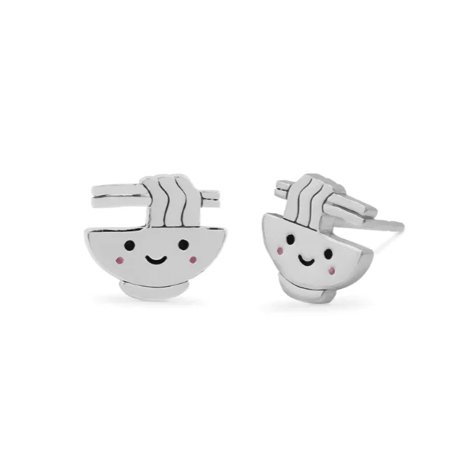 Don't Miss Out On Jaw-Dropping Jewelry Discounts Happy Ramen Noodles Stud Earrings