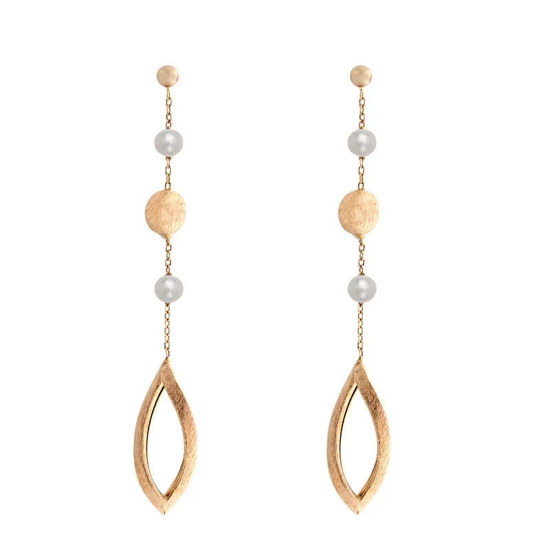 Shop Dazzling Jewelry With Special Promotional Discounts Italian gold freshwater pearl, gold bead and open leaf station earrings Shop Dazzling Jewelry With Special Promotional Discounts Italian gold freshwater pearl, gold bead and open leaf station earrings