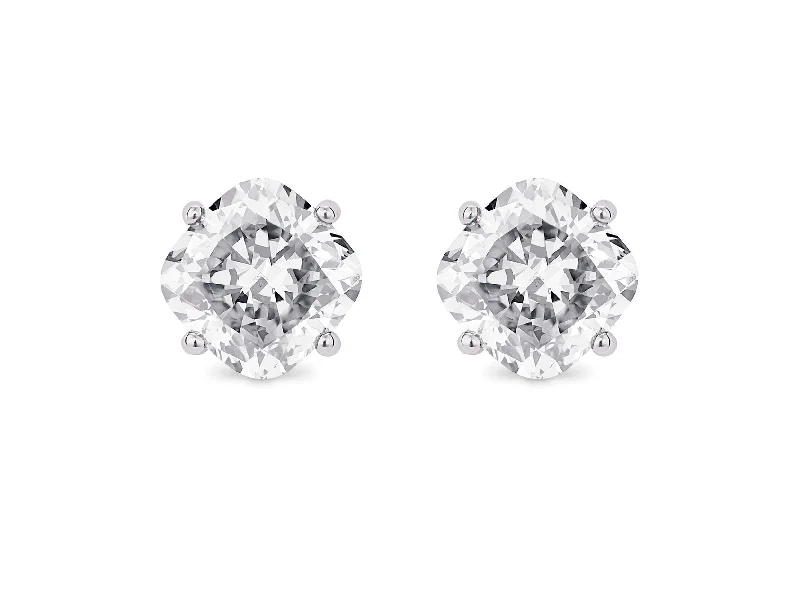 Beautiful Jewelry, Breathtaking Discounts – Hurry In LIGHTBOX Lab-Grown Diamond 2ct twt Cushion Solitaire Studs, 14k gold Beautiful Jewelry, Breathtaking Discounts – Hurry In LIGHTBOX Lab-Grown Diamond 2ct twt Cushion Solitaire Studs, 14k gold