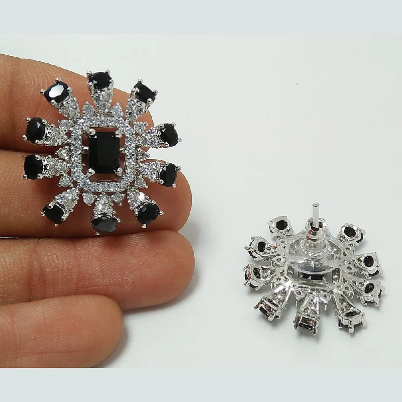 Jewelry Deals That Outshine The Rest Manisha Jewellery Silver Plated AD Stud Earrings