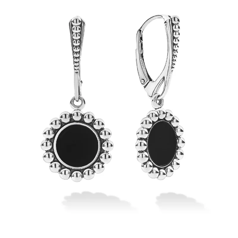 Shop Modern Jewelry Collections With Exclusive Discounts Maya Small Onyx Circle Drop Earrings Shop Modern Jewelry Collections With Exclusive Discounts Maya Small Onyx Circle Drop Earrings