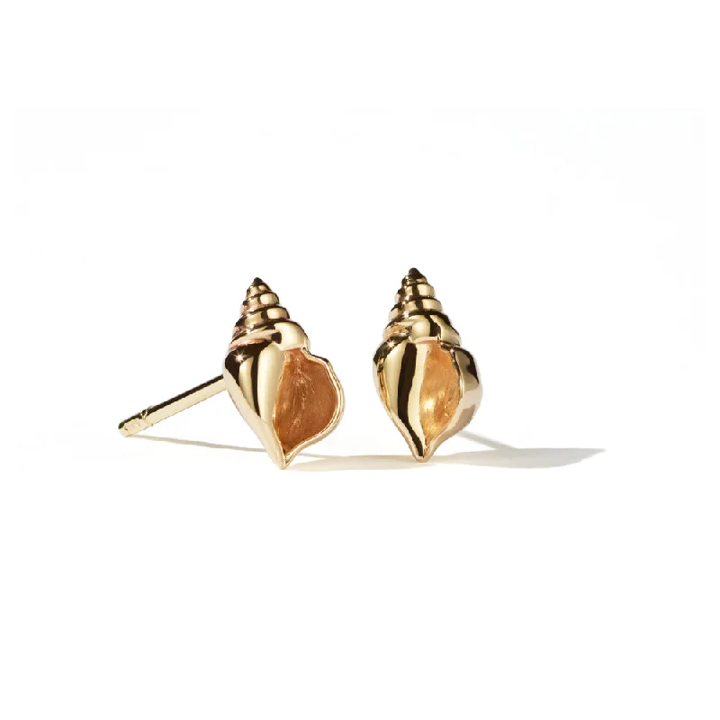 Don't Miss Our Biggest Jewelry Sale Of The Season Meadowlark Conch Stud Earrings - Gold Plated