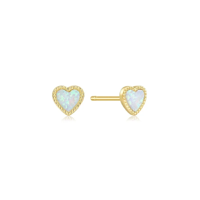 Sparkle On A Budget – Fine Jewelry For Less Micro Opal Heart Studs